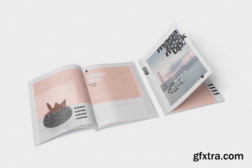 Magazine Mockup - A4 210x297 mm Size