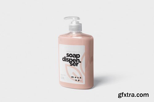 Soap Dispenser Mockup Rectangle Shape