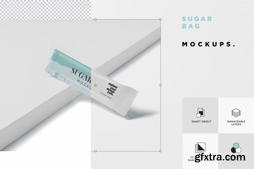 Sugar Bag Mockup - Slim Rectangle