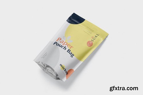 Paper Pouch Bag Mockup - Large Size