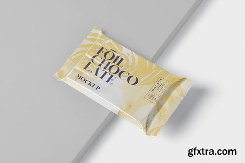 Foil Chocolate Packaging Mockup - Slim Size