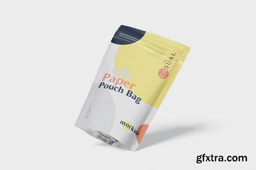 Paper Pouch Bag Mockup - Large Size