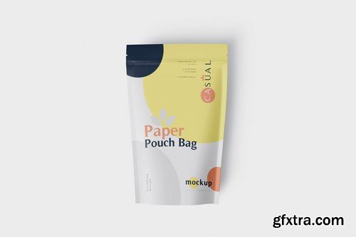 Paper Pouch Bag Mockup - Large Size