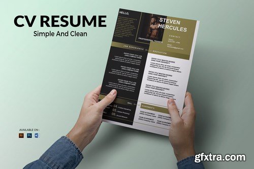 CV Resume clean And Bold