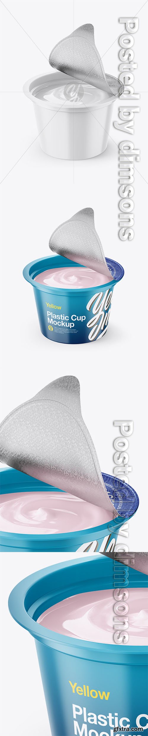 Opened Cup Mockup - Front View (High-Angle Shot) 27194