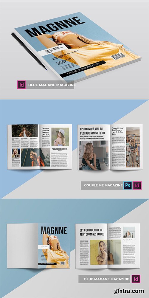 Blue Magane | Magazine Template