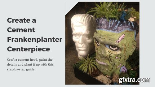 Create a Cement Frankenplanter Centerpiece