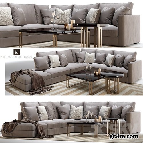 Henley modular sofa and side coffee table