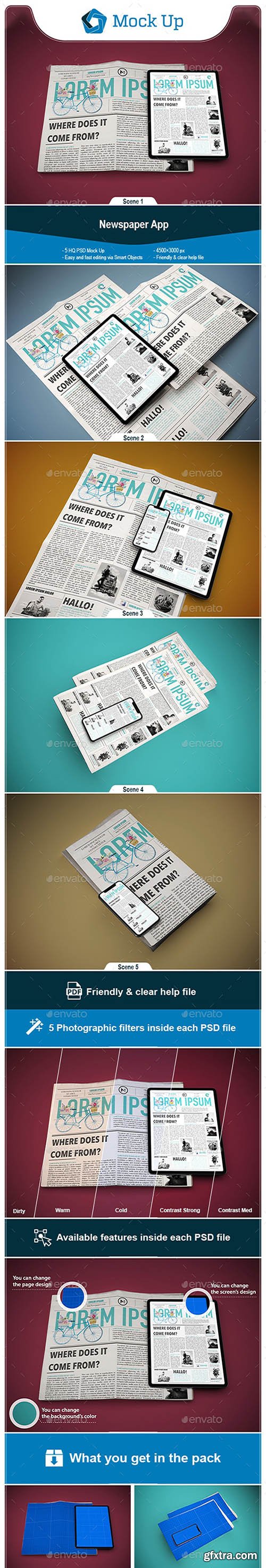 Newspaper App MockUp 24922587