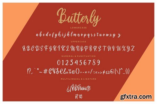 Butterly Calligraphy Script