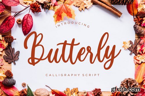 Butterly Calligraphy Script