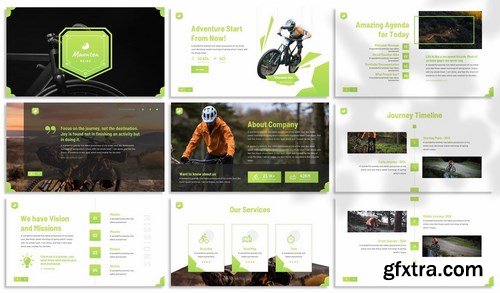 Maunten - Bike Powerpoint Template