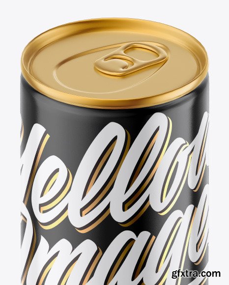 Metallic Can w/ Glossy Finish Mockup 50543