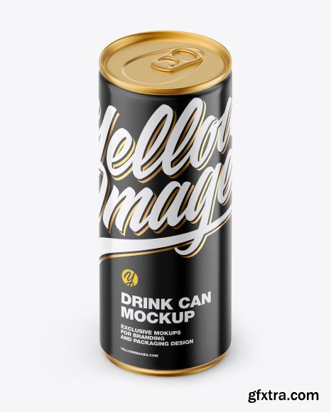 Metallic Can w/ Glossy Finish Mockup 50543