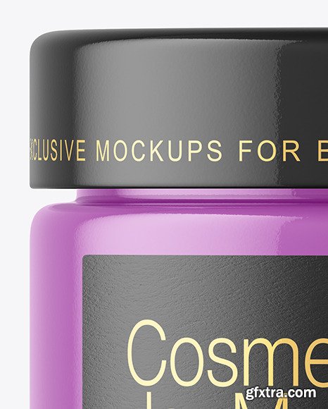 Glossy Cosmetic Jar Mockup 50511