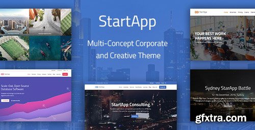 ThemeForest - StartApp v1.4.4 - Multi-Concept Corporate And Creative Theme - 18322378