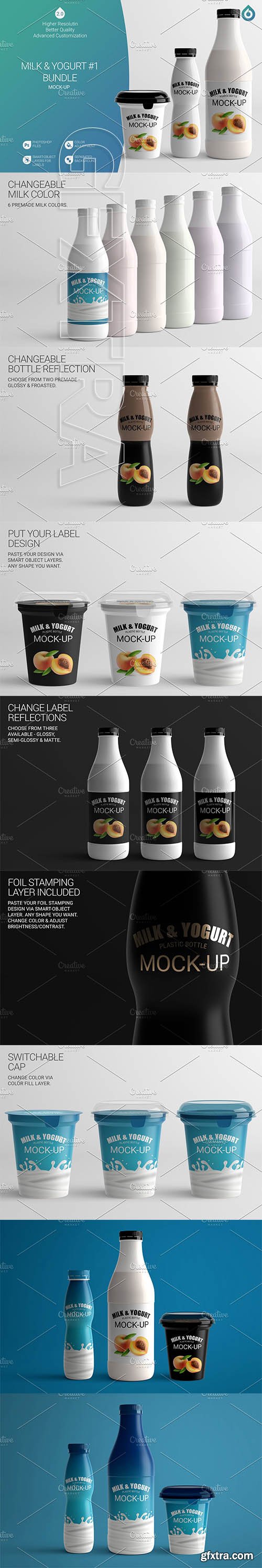 CreativeMarket - Milk Mock-Up B1 [V2.0] 4216644