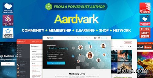 ThemeForest - Aardvark v4.9 - Community, Membership, BuddyPress Theme - 21281062