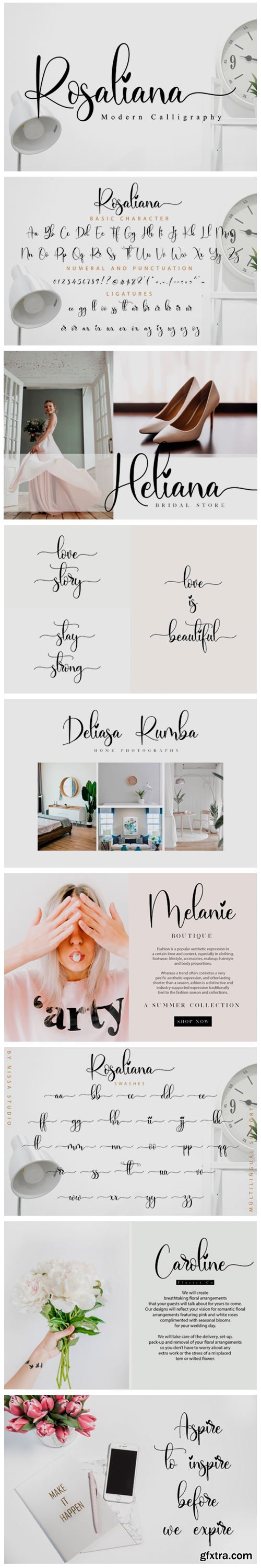 Rosaliana Script Font