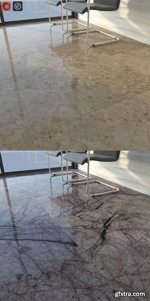 TUREX INTERNATIONAL Marble Tiles Set 01