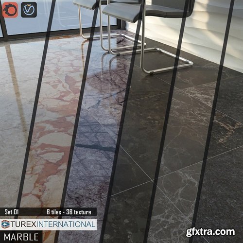 TUREX INTERNATIONAL Marble Tiles Set 01