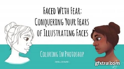 Faced With Fear: Conquering Your Fears of Illustrating Faces | Coloring Skin in Photoshop