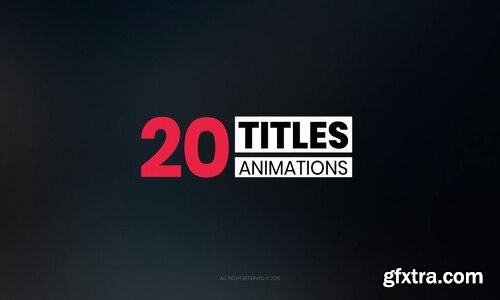 Videohive - 20 Simple Titles - 22793851