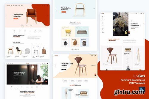 Gyges - Furniture Ecommerce PSD Template