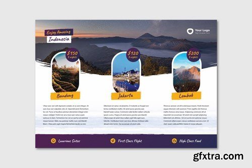 Tri Fold Brochure - Brush Travel Design