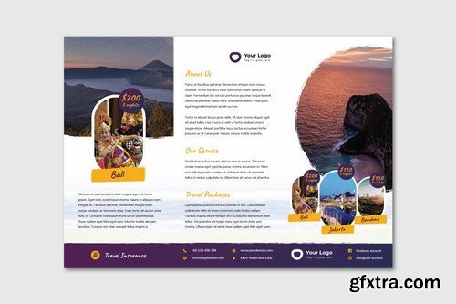 Tri Fold Brochure - Brush Travel Design