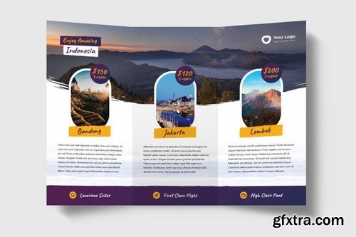 Tri Fold Brochure - Brush Travel Design