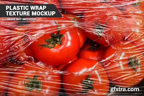 Transparent Plastic Wrap Texture Mockup