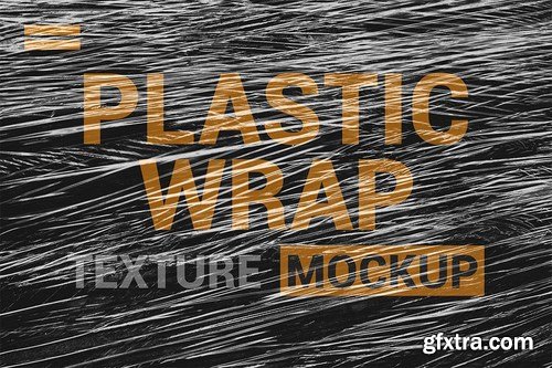 Transparent Plastic Wrap Texture Mockup