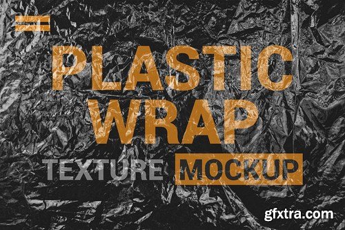 Transparent Plastic Wrap Texture Mockup