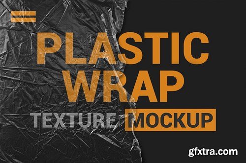 Transparent Plastic Wrap Texture Mockup