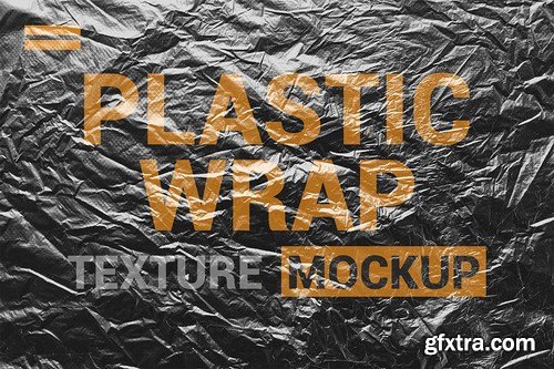 Transparent Plastic Wrap Texture Mockup