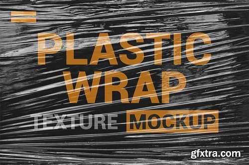 Transparent Plastic Wrap Texture Mockup