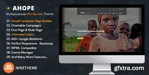 ThemeForest - Nonprofit WordPress Theme - Ahope v2.2.5 - 19843647