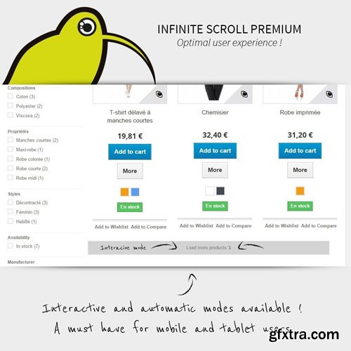 Infinite Scroll Premium v1.1.8 - PrestaShop Module