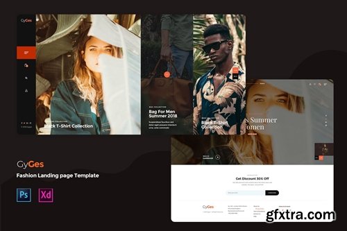 Creative Fashion landing page template