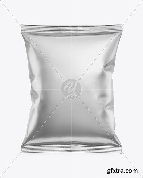 Matte Metallic Snack Package Mockup 50619