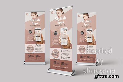 Mobile App Promotion Roll-up Banner