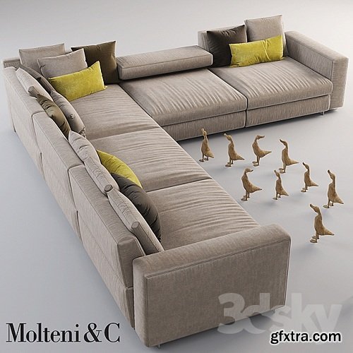 Sofa Molteni & C 3d model