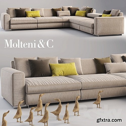 Sofa Molteni & C 3d model