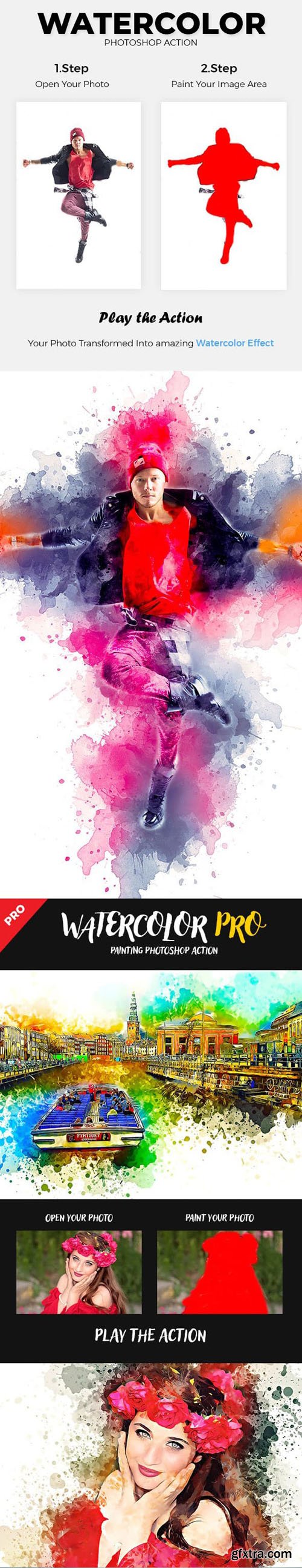 GR - Mixed Water 4in1 Photoshop Action Bundle