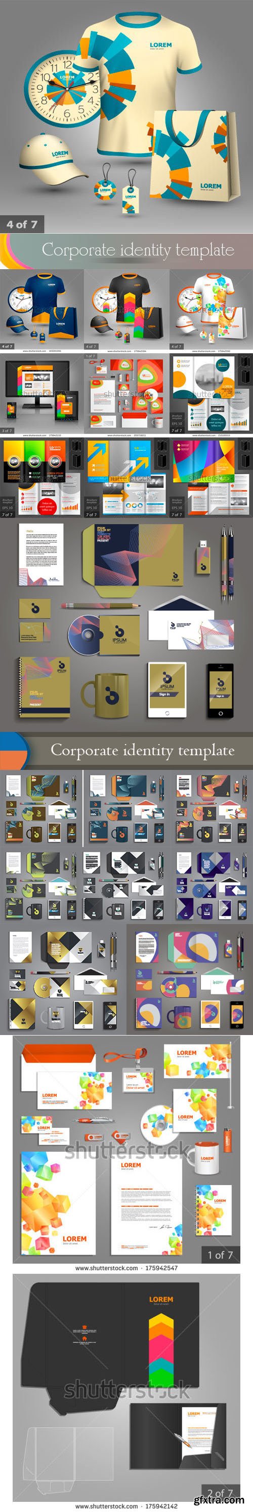 Corporate Identity Design Templates in Vector