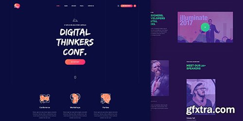 JoomlArt - JA Conf v1.0.7 - Creative & Modern Joomla Template For Event & Conference