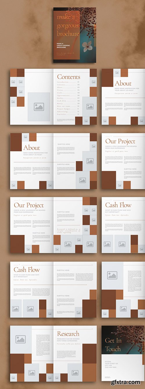 Brown Brochure Layout 297601049