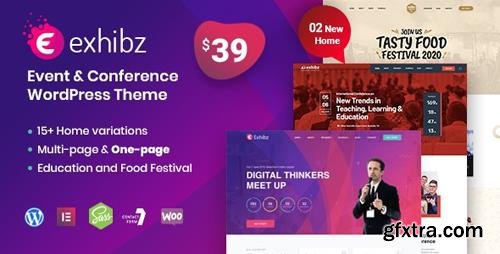 ThemeForest - Exhibz v2.1.5 - Event Conference WordPress Theme - 23152909