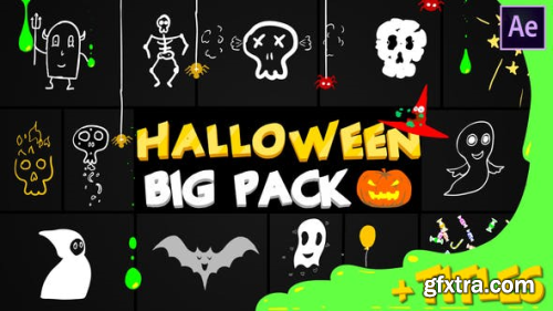 VideoHive Halloween Party Elements And Titles After Effects 24931338